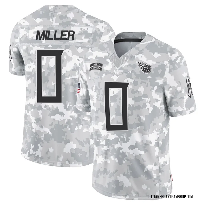 Youth Rasheed Miller Tennessee Titans Nike Limited 2024 Salute to Service Jersey - Arctic Camo