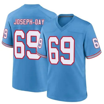 Youth Sebastian Joseph-Day Tennessee Titans Nike Game Oilers Throwback Alternate Jersey - Light Blue