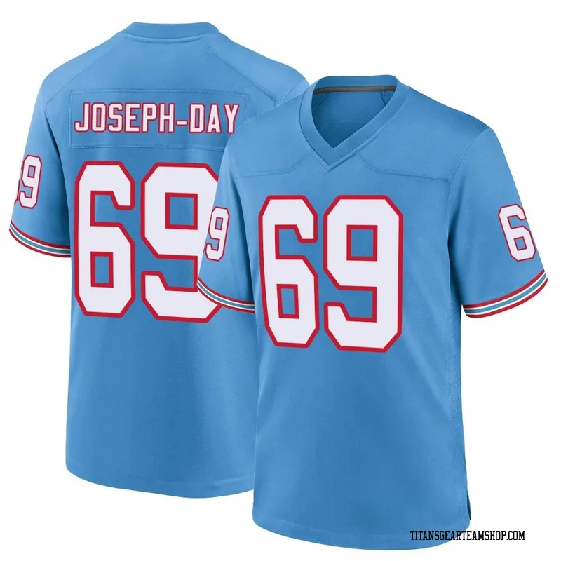 Youth Sebastian Joseph-Day Tennessee Titans Nike Game Oilers Throwback Alternate Jersey - Light Blue