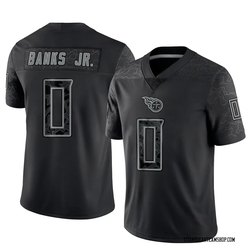 Youth Shad Banks Jr. Tennessee Titans Nike Limited Reflective Jersey - Black
