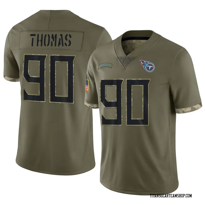 Youth Solomon Thomas Tennessee Titans Nike Limited 2022 Salute To Service Jersey - Olive
