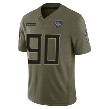Youth Solomon Thomas Tennessee Titans Nike Limited 2025 Salute to Service Jersey - Olive