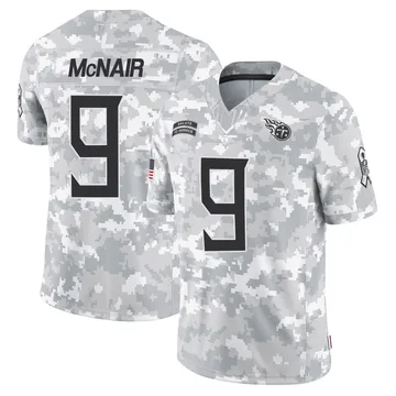Youth Steve McNair Tennessee Titans Nike Limited 2024 Salute to Service Jersey - Arctic Camo