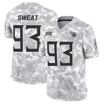 Youth T'Vondre Sweat Tennessee Titans Nike Limited 2024 Salute to Service Jersey - Arctic Camo