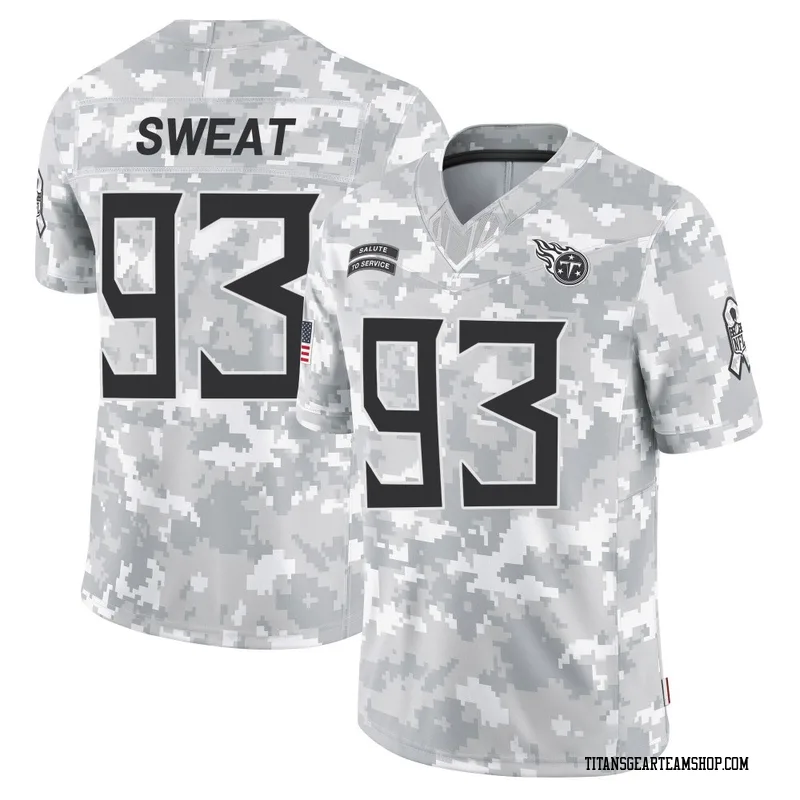 Youth T'Vondre Sweat Tennessee Titans Nike Limited 2024 Salute to Service Jersey - Arctic Camo