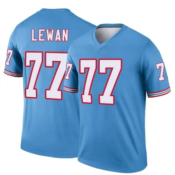 Youth Taylor Lewan Tennessee Titans Nike Legend Oilers Throwback Jersey - Light Blue