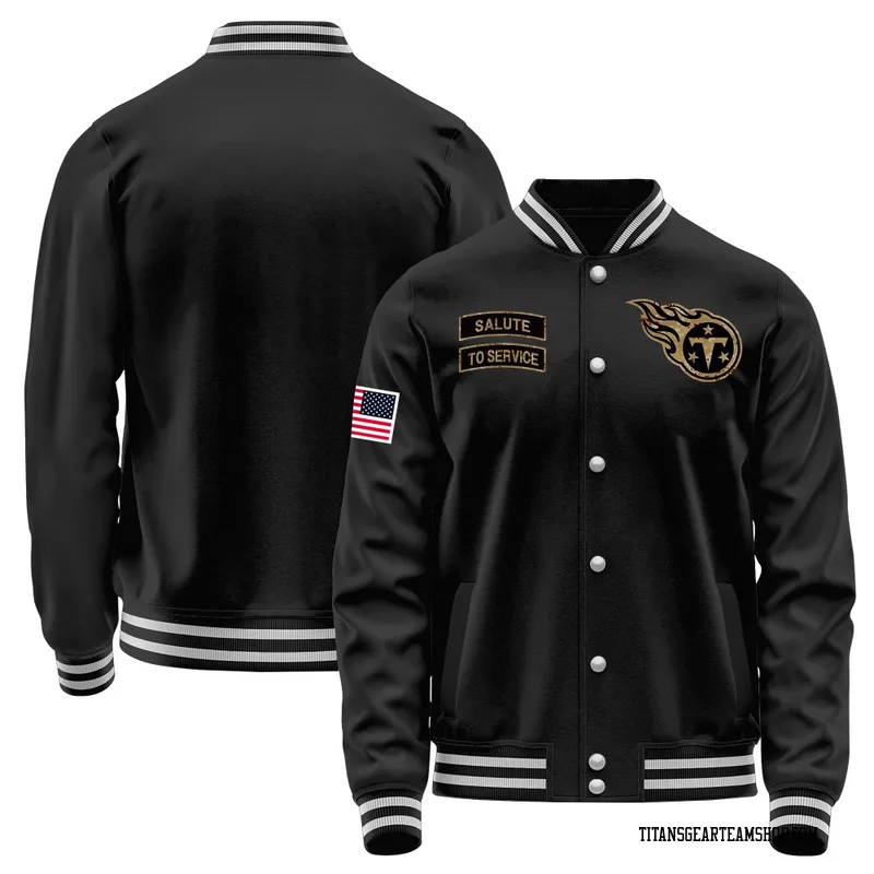 Youth Tennessee Titans Black Salute to Service Sideline Performance Jacket