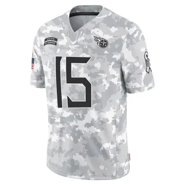 Youth Tim Boyle Tennessee Titans Nike Limited 2024 Salute to Service Jersey - Arctic Camo