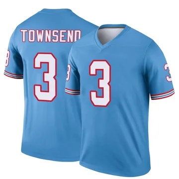 Youth Tommy Townsend Tennessee Titans Nike Legend Oilers Throwback Jersey - Light Blue