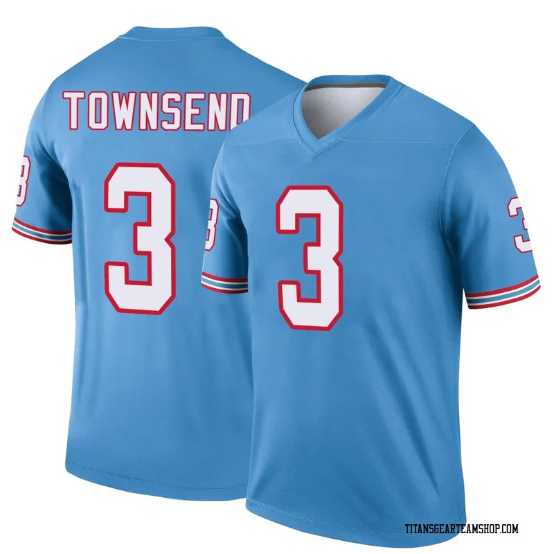 Youth Tommy Townsend Tennessee Titans Nike Legend Oilers Throwback Jersey - Light Blue