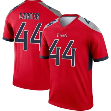 Youth Tory Carter Tennessee Titans Nike Legend Inverted Jersey - Red