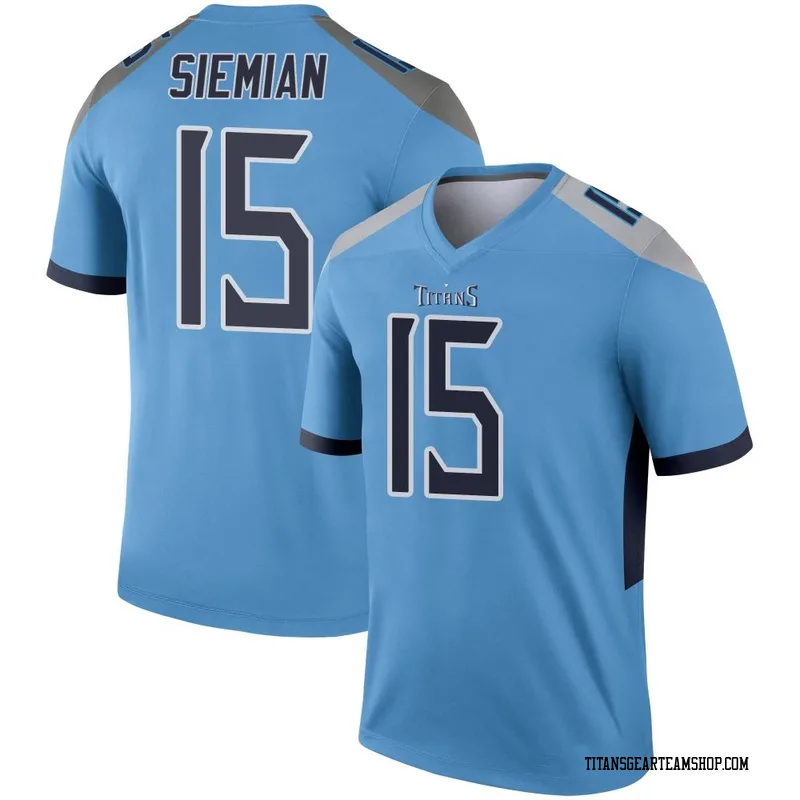 Youth Trevor Siemian Tennessee Titans Nike Legend Jersey - Light Blue