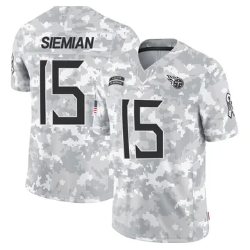 Youth Trevor Siemian Tennessee Titans Nike Limited 2024 Salute to Service Jersey - Arctic Camo