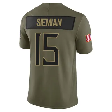Youth Trevor Siemian Tennessee Titans Nike Limited 2025 Salute to Service Jersey - Olive