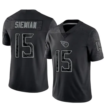 Youth Trevor Siemian Tennessee Titans Nike Limited Reflective Jersey - Black