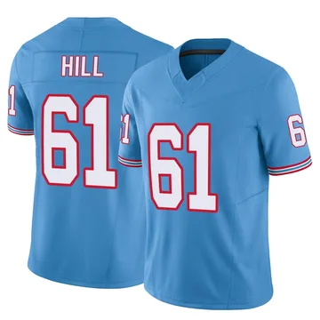Youth Trey Hill Tennessee Titans Nike Limited Vapor F.U.S.E. Jersey - Light Blue