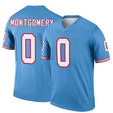 Youth Tyren Montgomery Tennessee Titans Nike Legend Oilers Throwback Jersey - Light Blue