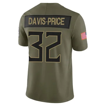 Youth Tyrion Davis-Price Tennessee Titans Nike Limited 2025 Salute to Service Jersey - Olive