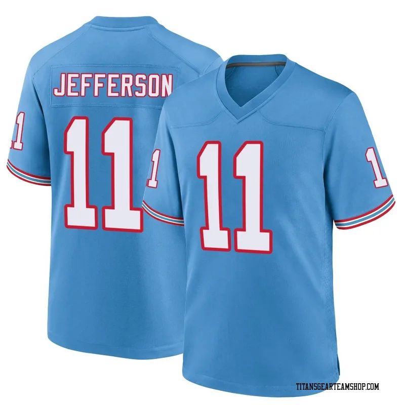 Youth Van Jefferson Tennessee Titans Nike Game Oilers Throwback Alternate Jersey - Light Blue