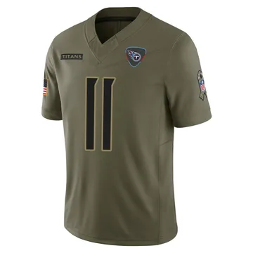 Youth Van Jefferson Tennessee Titans Nike Limited 2025 Salute to Service Jersey - Olive