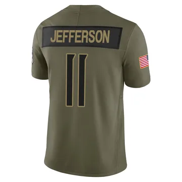 Youth Van Jefferson Tennessee Titans Nike Limited 2025 Salute to Service Jersey - Olive