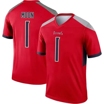 Youth Warren Moon Tennessee Titans Nike Legend Inverted Jersey - Red