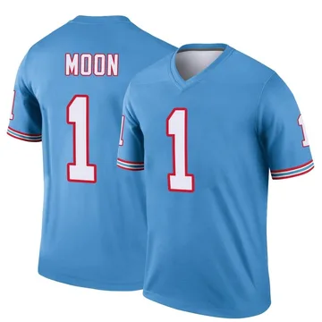 Youth Warren Moon Tennessee Titans Nike Legend Oilers Throwback Jersey - Light Blue