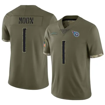 Youth Warren Moon Tennessee Titans Nike Limited 2022 Salute To Service Jersey - Olive