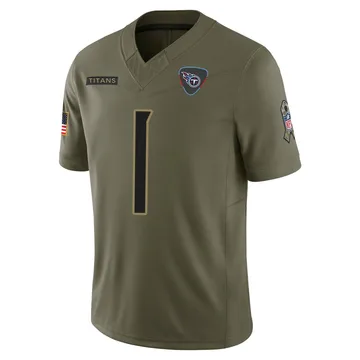 Youth Warren Moon Tennessee Titans Nike Limited 2025 Salute to Service Jersey - Olive