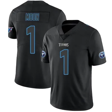 Youth Warren Moon Tennessee Titans Nike Limited Jersey - Black Impact