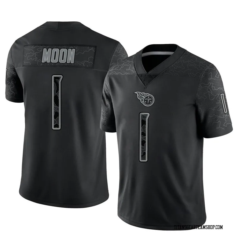 Youth Warren Moon Tennessee Titans Nike Limited Reflective Jersey - Black