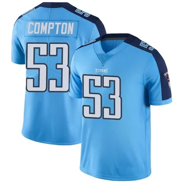 Youth Will Compton Tennessee Titans Limited Color Rush Jersey - Light Blue