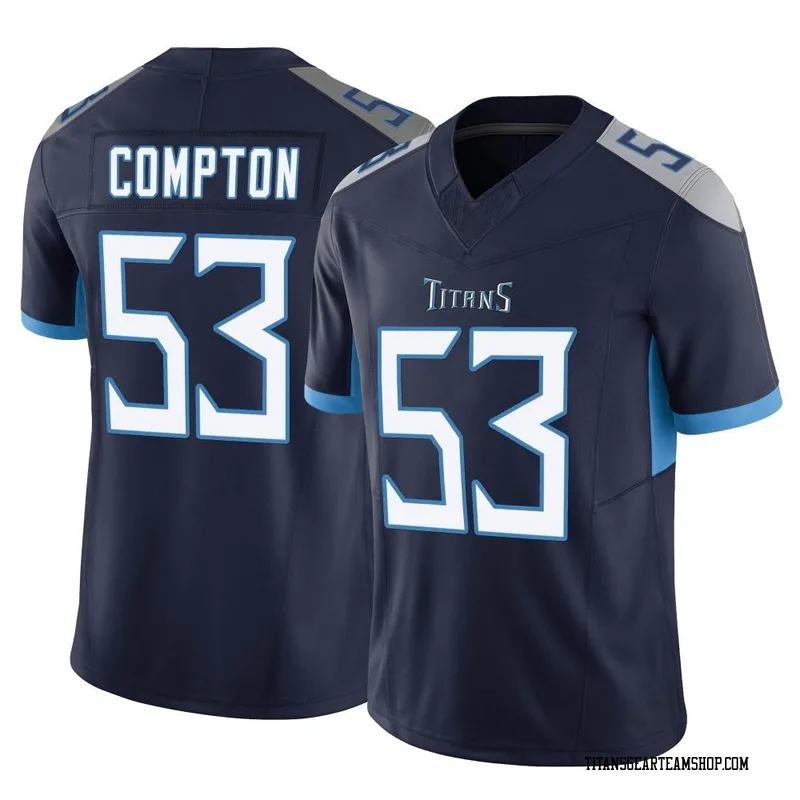 Youth Will Compton Tennessee Titans Nike Limited Vapor F.U.S.E. Jersey - Navy