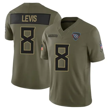Youth Will Levis Tennessee Titans Nike Limited 2025 Salute to Service Jersey - Olive