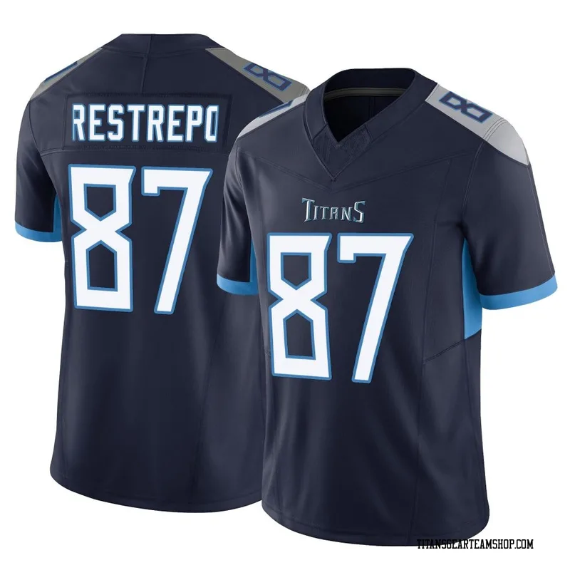 Youth Xavier Restrepo Tennessee Titans Nike Limited Vapor F.U.S.E. Jersey - Navy