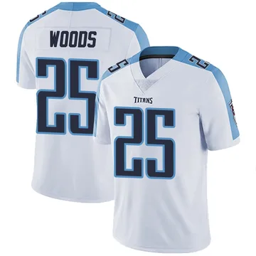 Youth Xavier Woods Tennessee Titans Nike Limited Vapor Untouchable Jersey - White