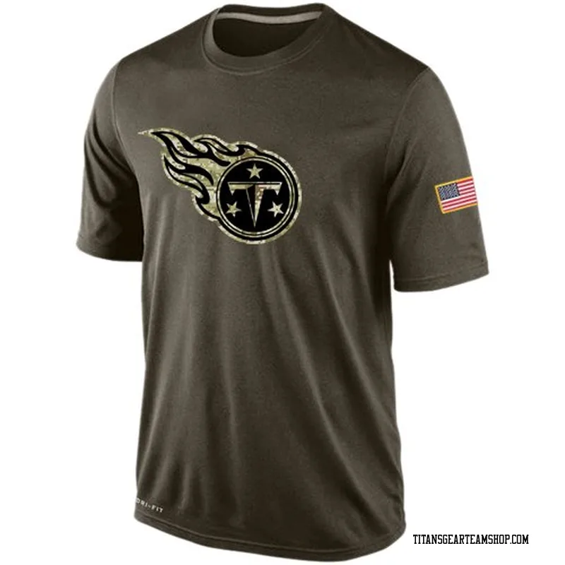 Tennessee Titans Olive Salute To Service KO Performance Dri-FIT T-Shirt